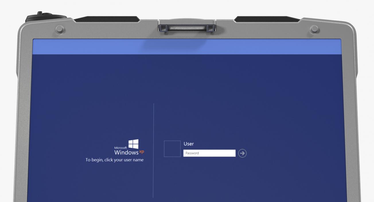 3D Panasonic Toughbook Rigged