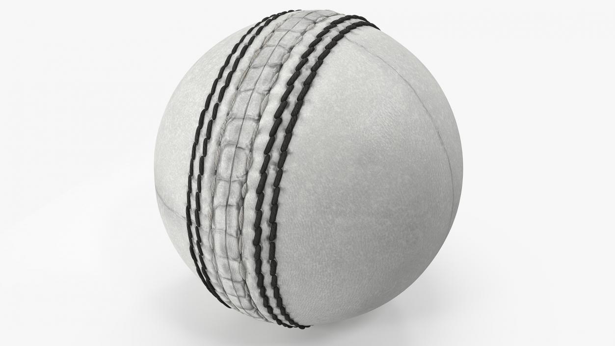 3D Cricket Ball White model