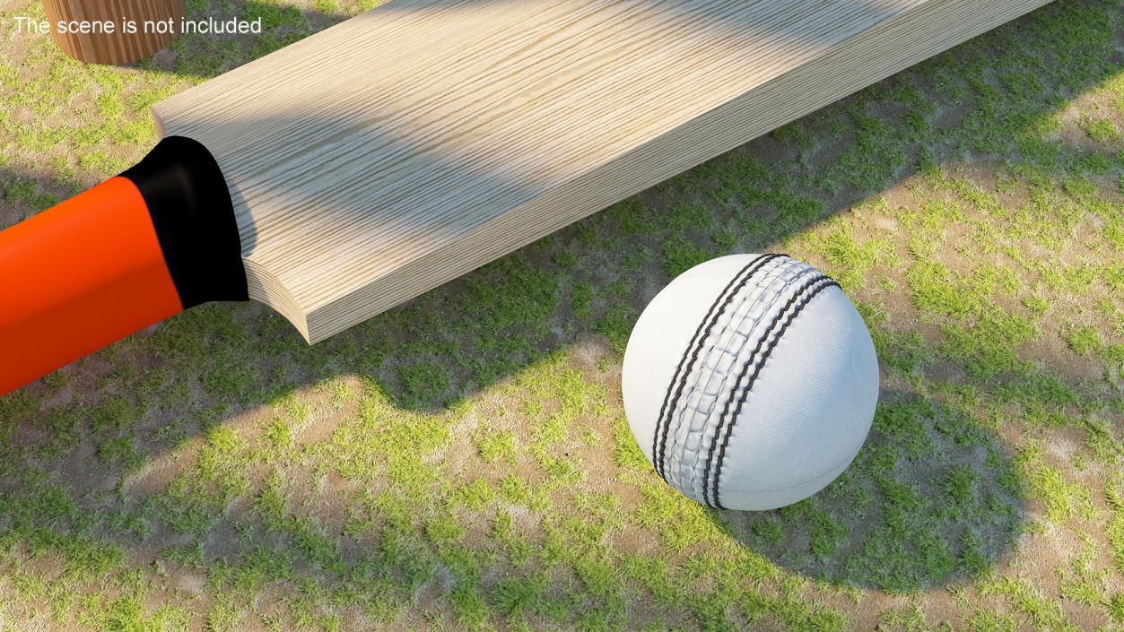 3D Cricket Ball White model