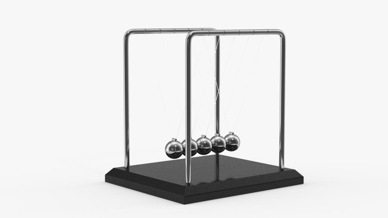 3D Newtons Cradle Executive Desk Toy model