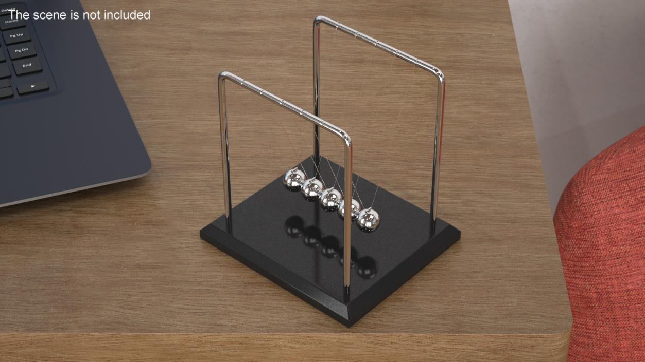 3D Newtons Cradle Executive Desk Toy model