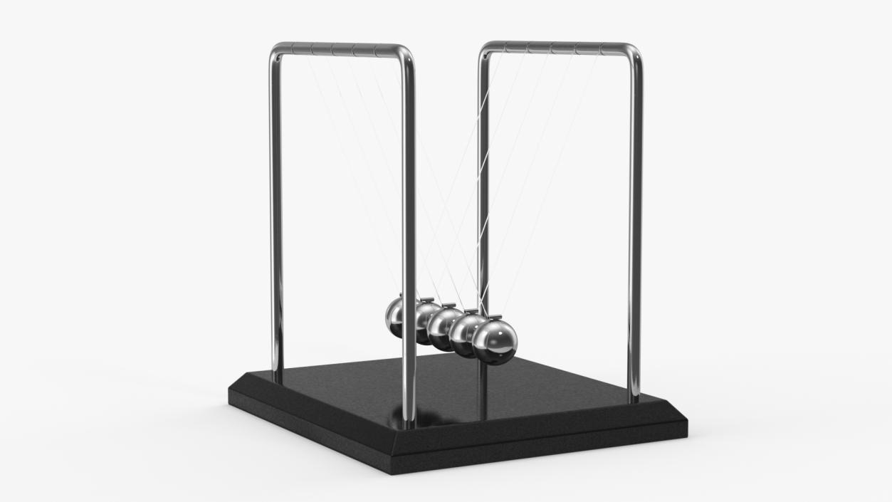 3D Newtons Cradle Executive Desk Toy model