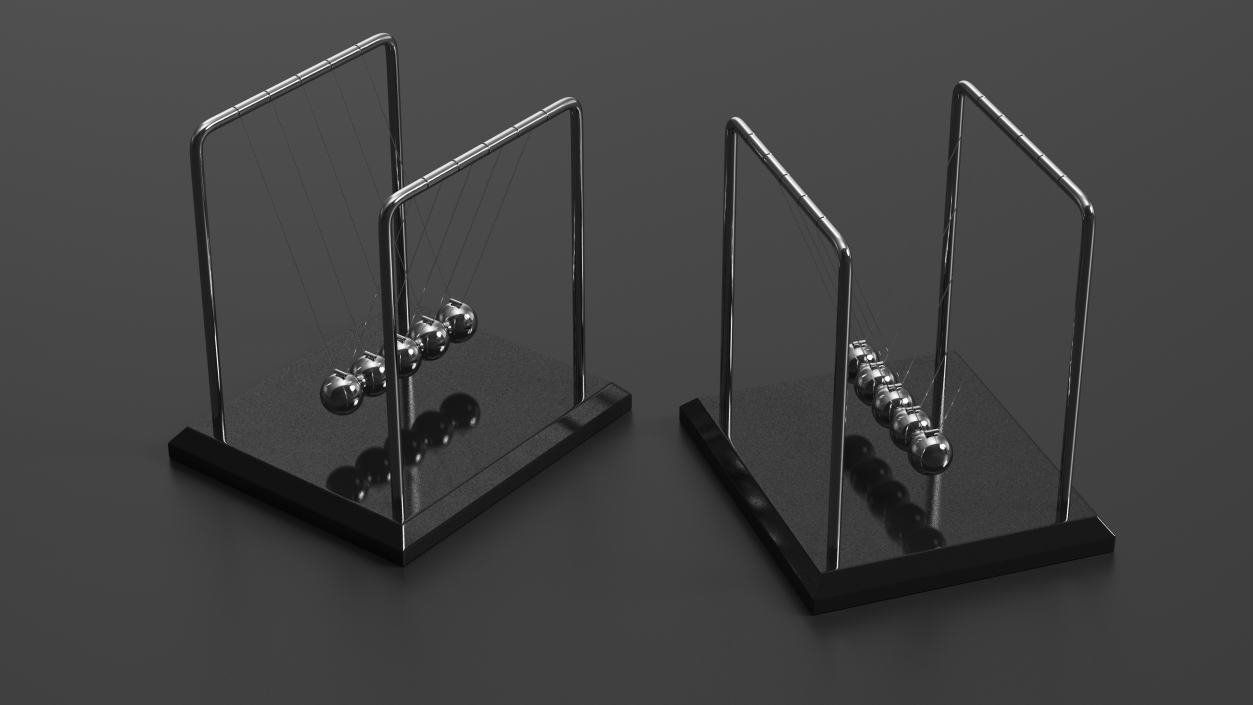 3D Newtons Cradle Executive Desk Toy model