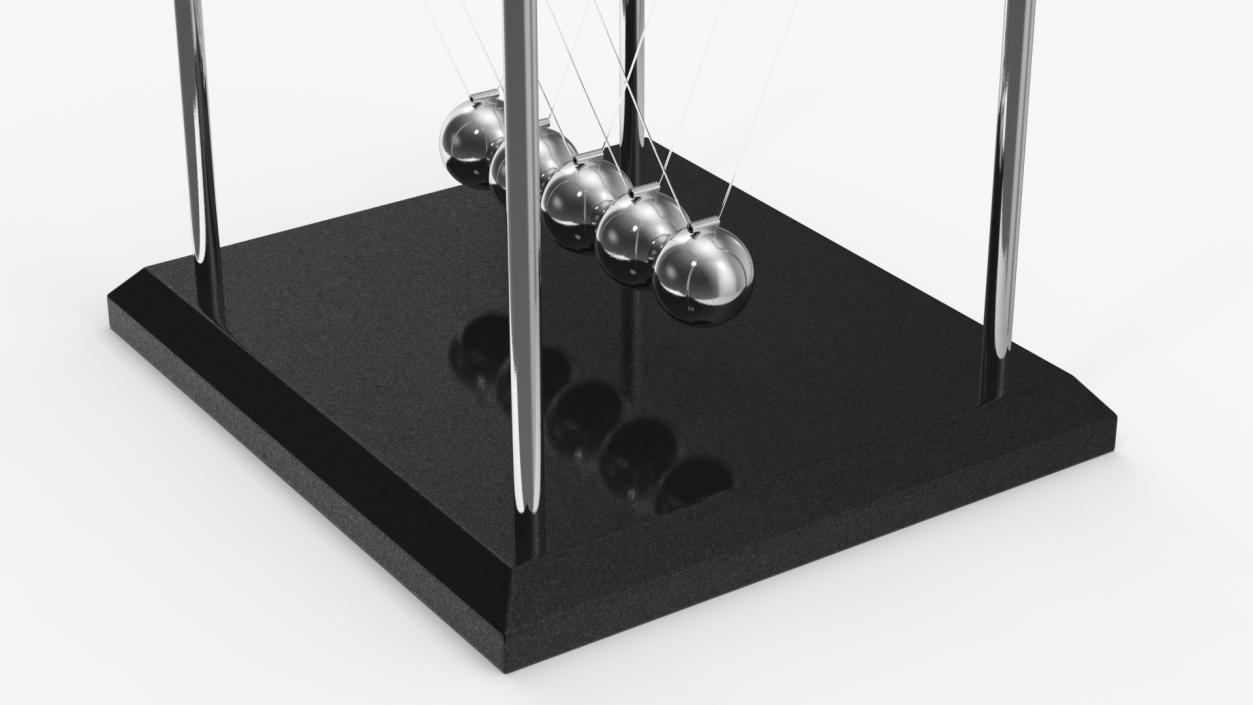 3D Newtons Cradle Executive Desk Toy model