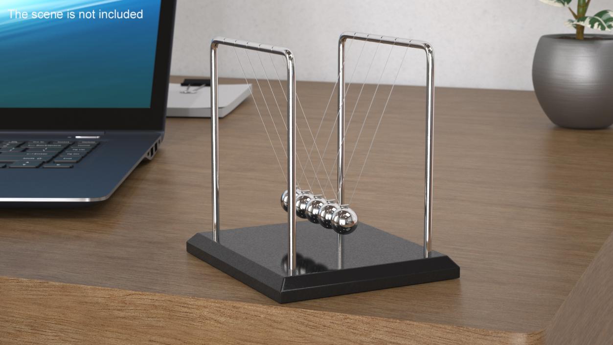 3D Newtons Cradle Executive Desk Toy model