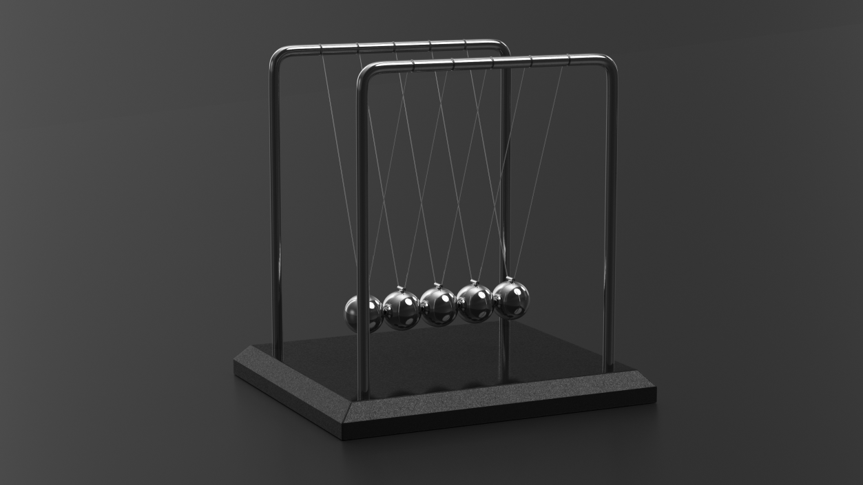 3D Newtons Cradle Executive Desk Toy model