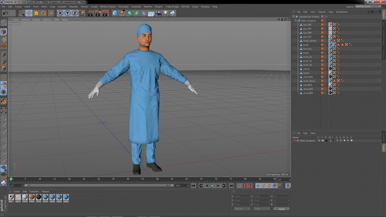 Male Surgeon 2 3D model