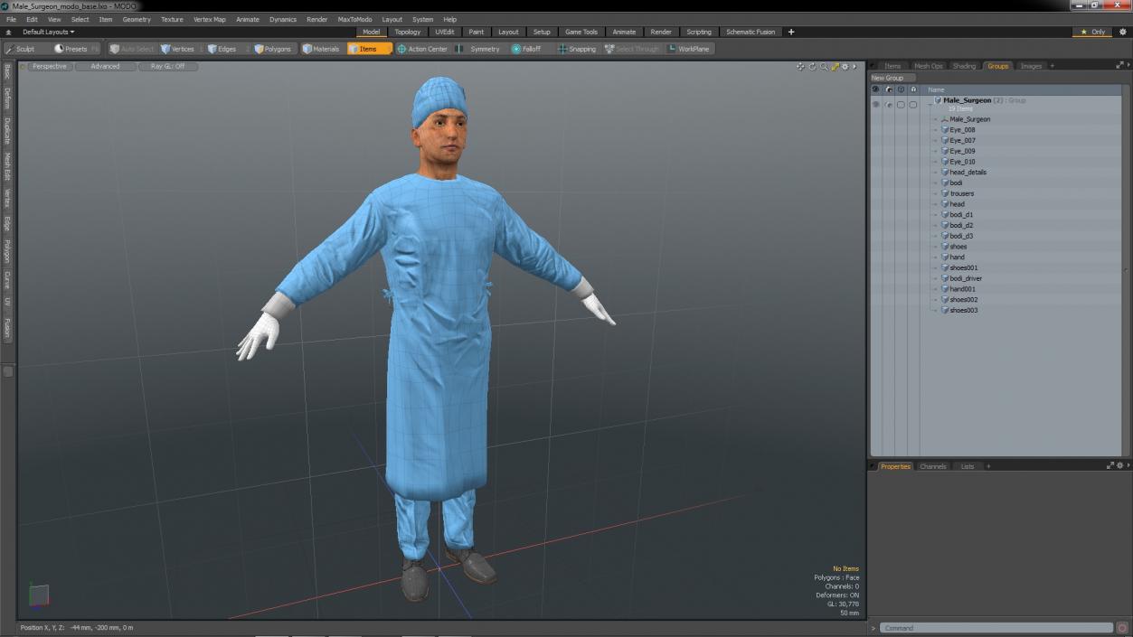 Male Surgeon 2 3D model