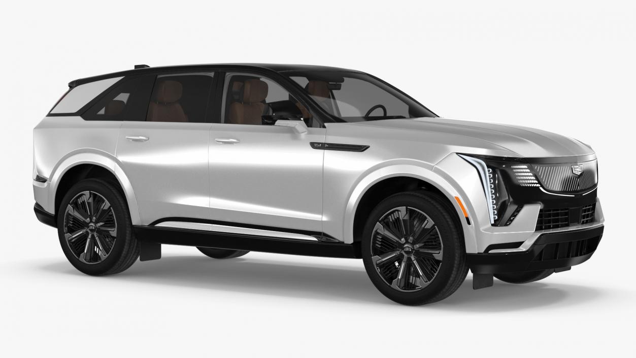 3D All-electric 2025 Cadillac Escalade IQ Summit White