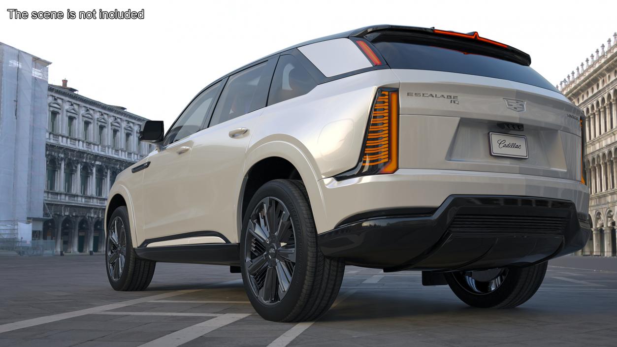 3D All-electric 2025 Cadillac Escalade IQ Summit White