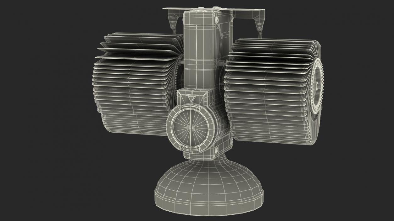 Retro Digital Flip Down Clock 3D model