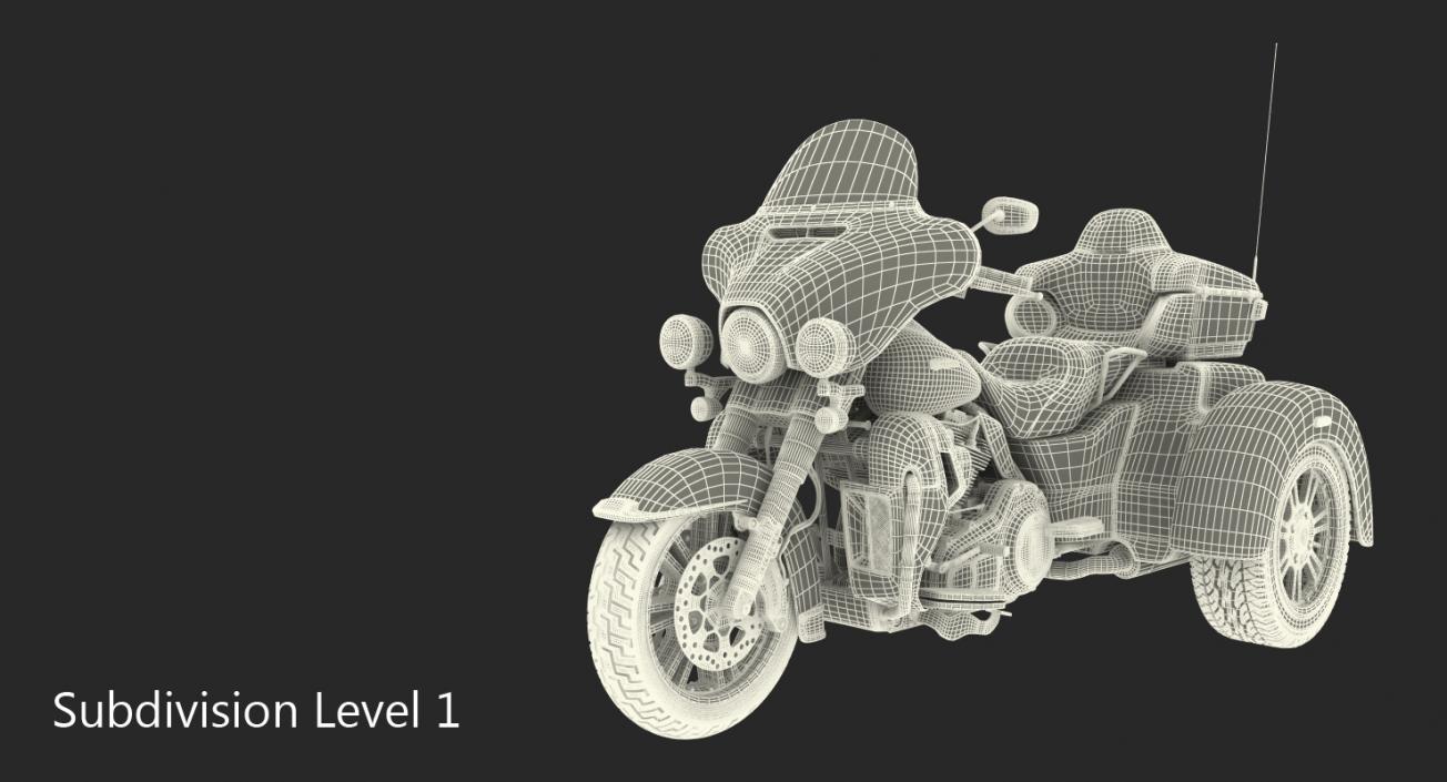 3D model Harley Davidson Tri Glide 2016