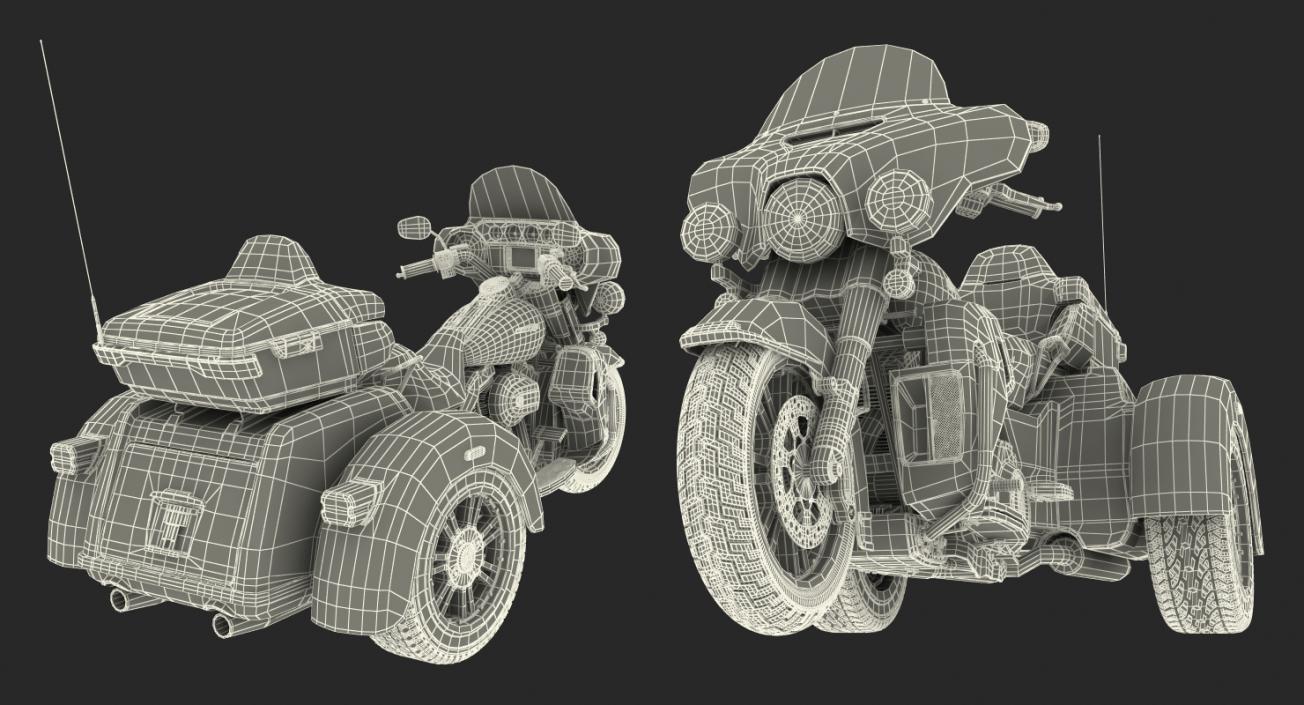 3D model Harley Davidson Tri Glide 2016