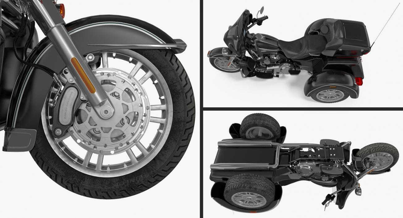 3D model Harley Davidson Tri Glide 2016