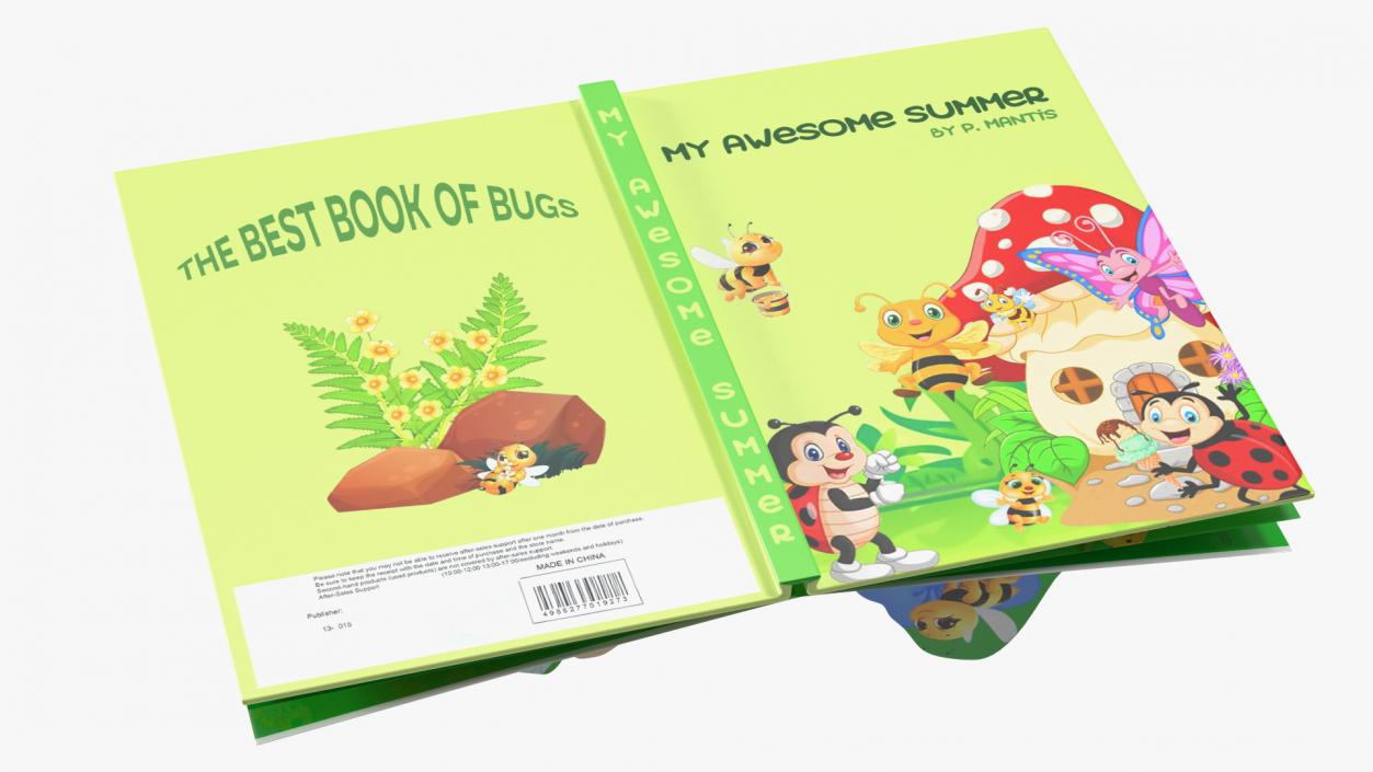 3D model Expanded Children Pop Up Book About Bees