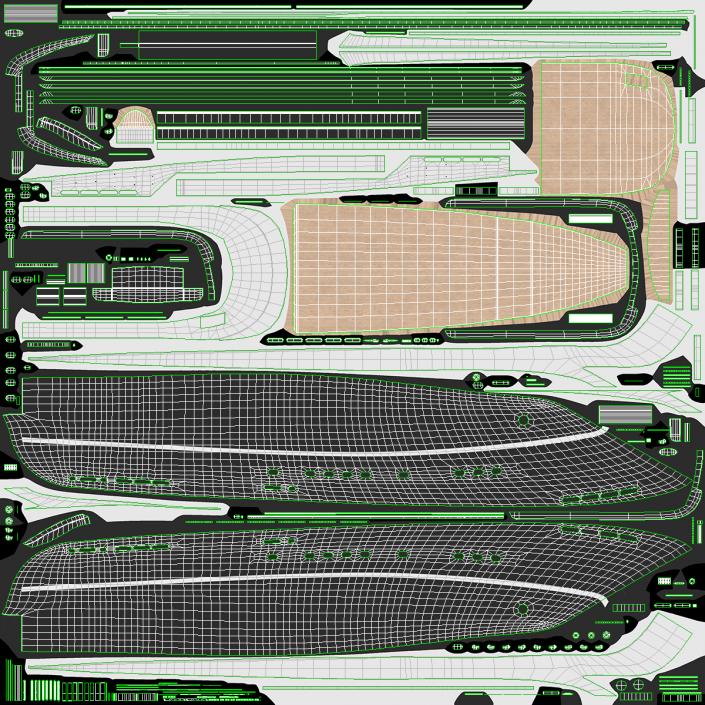 3D Bliss Motor Mega Yacht for Travel model