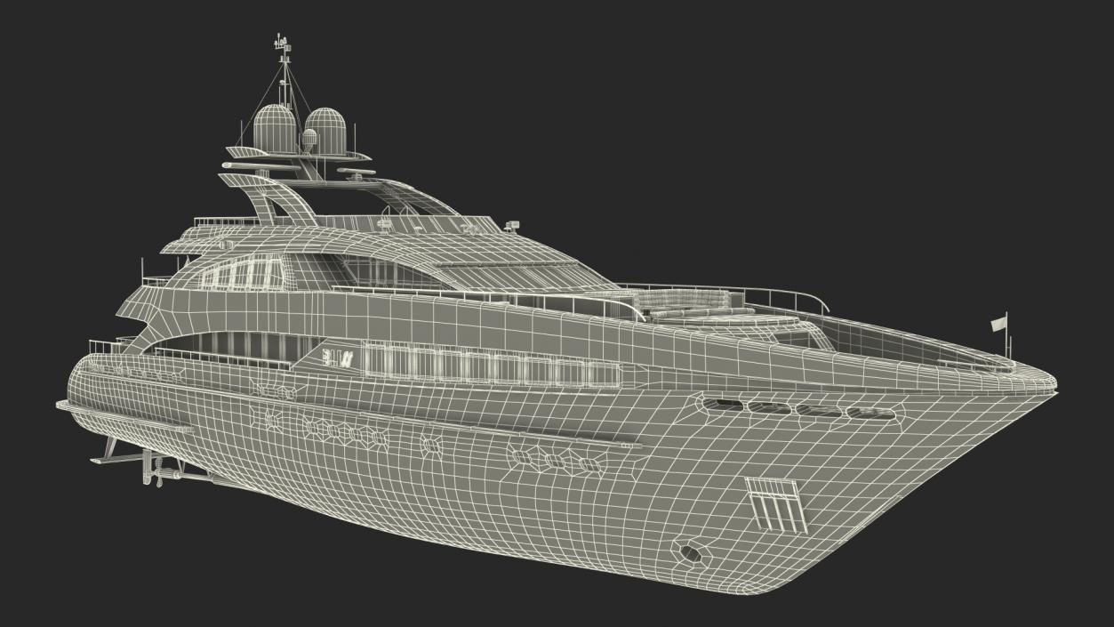 3D Bliss Motor Mega Yacht for Travel model