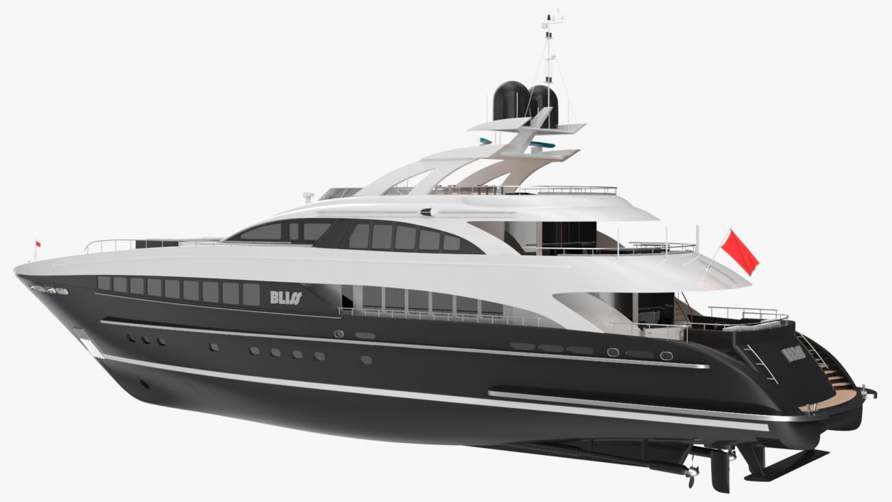 3D Bliss Motor Mega Yacht for Travel model