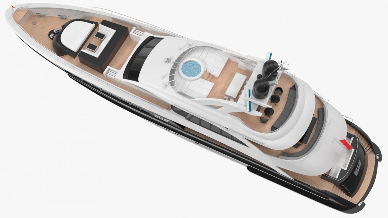 3D Bliss Motor Mega Yacht for Travel model