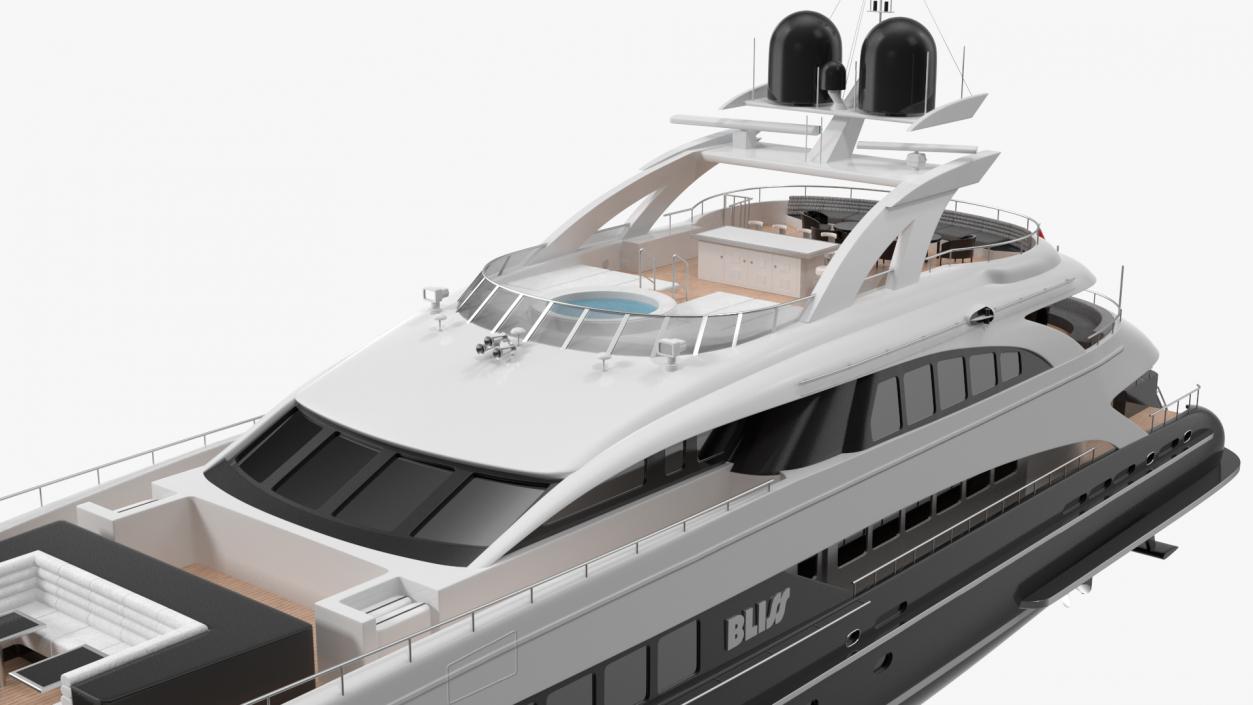 3D Bliss Motor Mega Yacht for Travel model