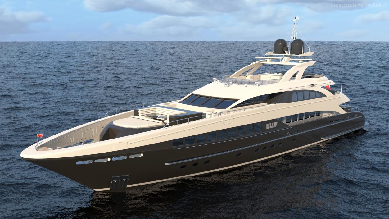 3D Bliss Motor Mega Yacht for Travel model