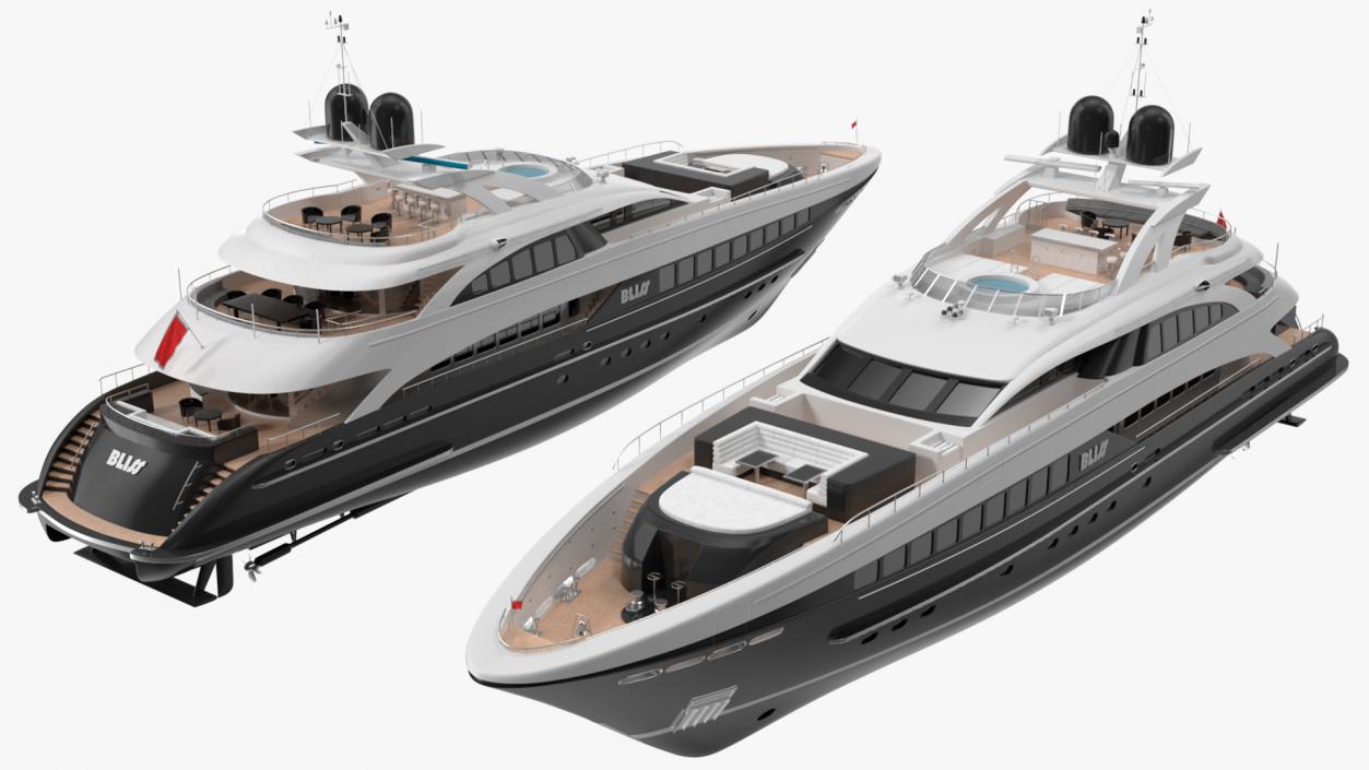 3D Bliss Motor Mega Yacht for Travel model