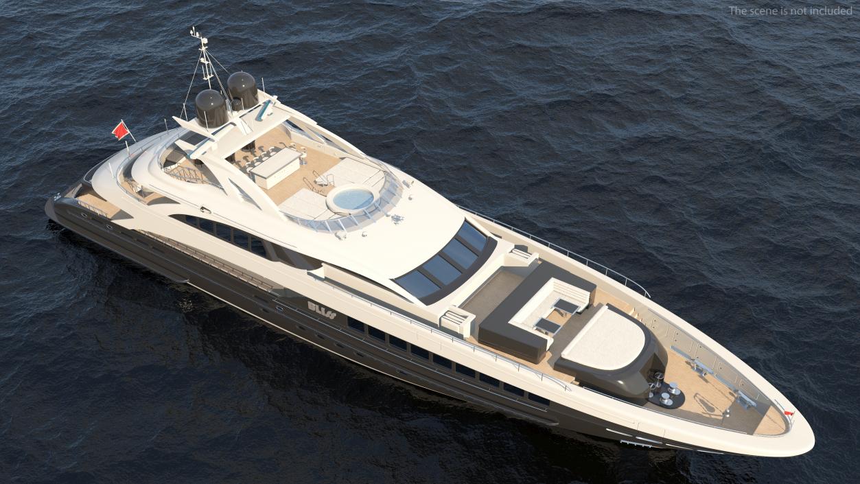 3D Bliss Motor Mega Yacht for Travel model