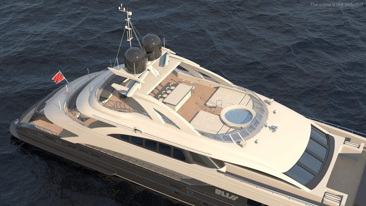 3D Bliss Motor Mega Yacht for Travel model