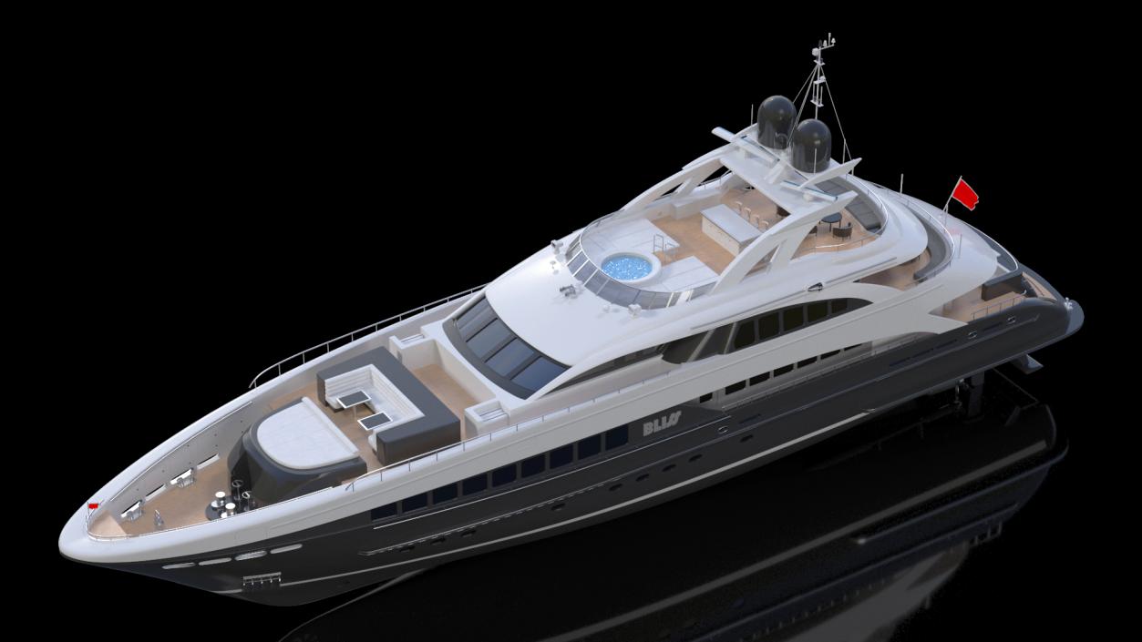 3D Bliss Motor Mega Yacht for Travel model