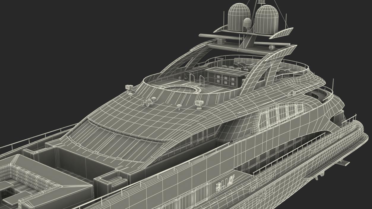 3D Bliss Motor Mega Yacht for Travel model