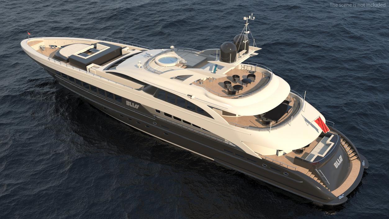 3D Bliss Motor Mega Yacht for Travel model