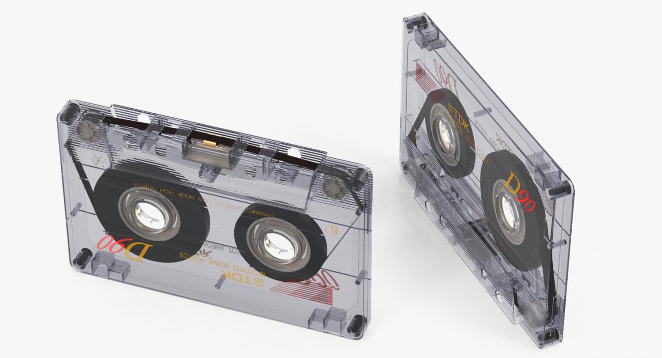 3D Portable Boombox and Audio Cassette Collection