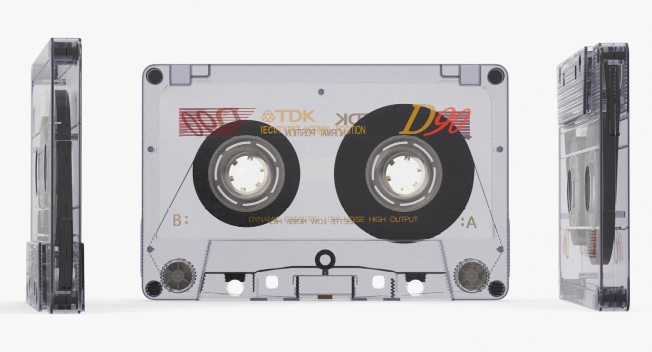 3D Portable Boombox and Audio Cassette Collection