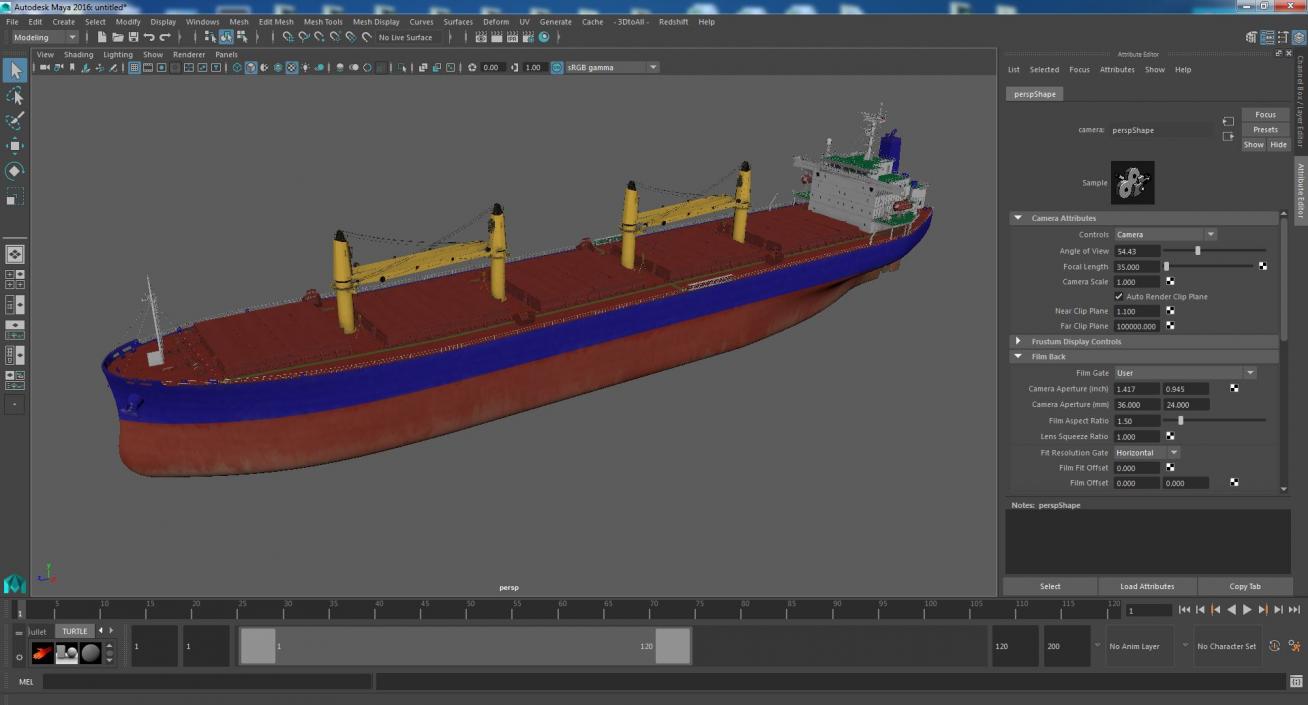 Marine Cargo Ship 3D