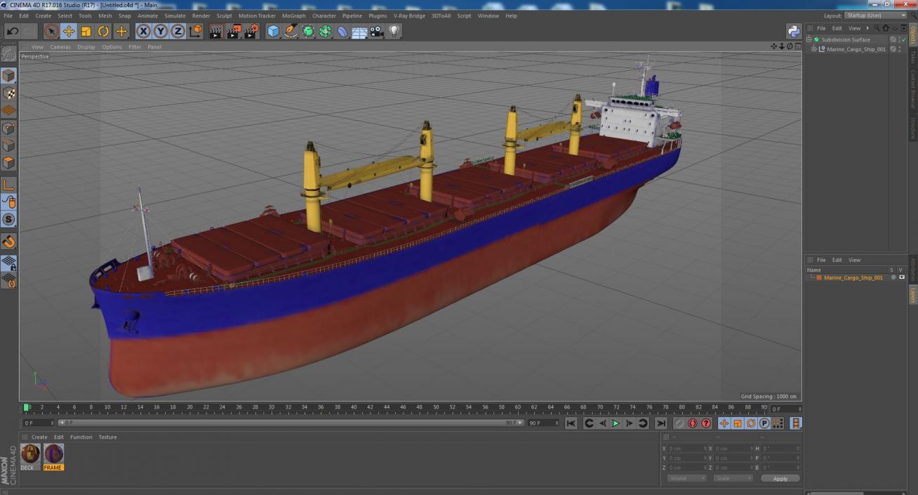 Marine Cargo Ship 3D