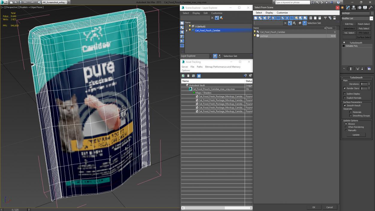 Cat Food Pouch Canidae 3D