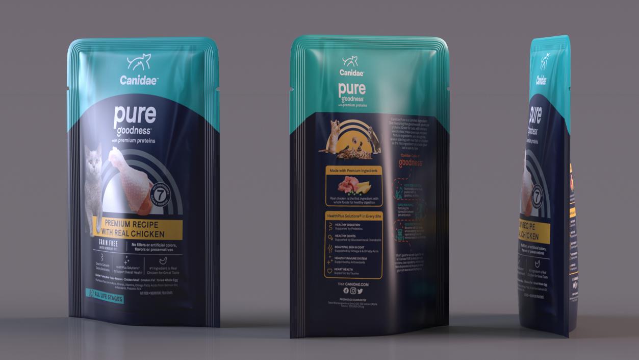 Cat Food Pouch Canidae 3D