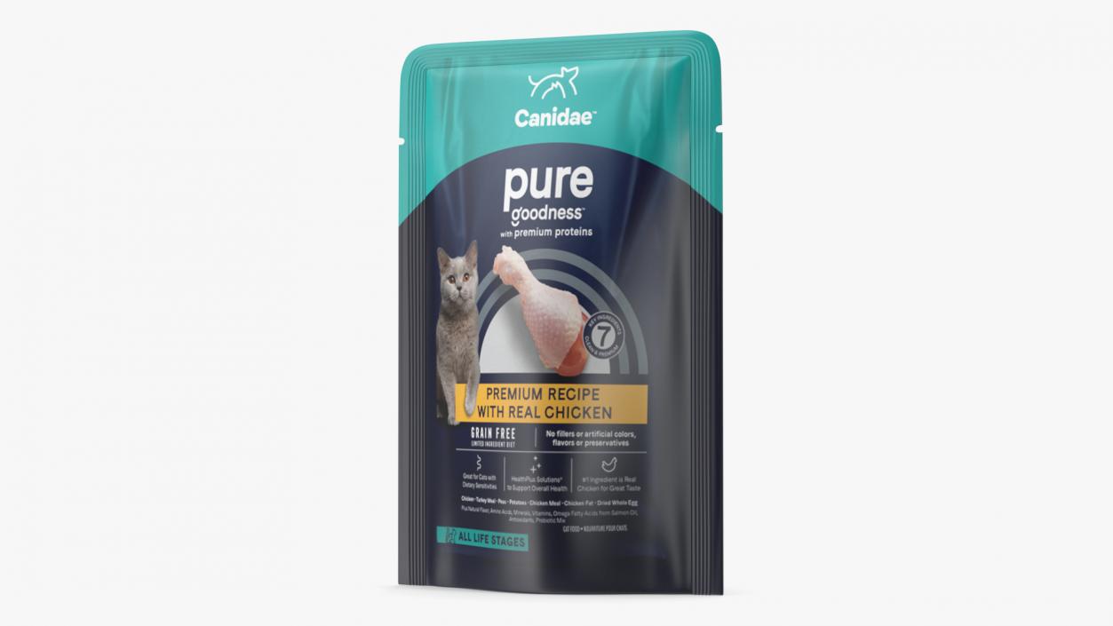 Cat Food Pouch Canidae 3D