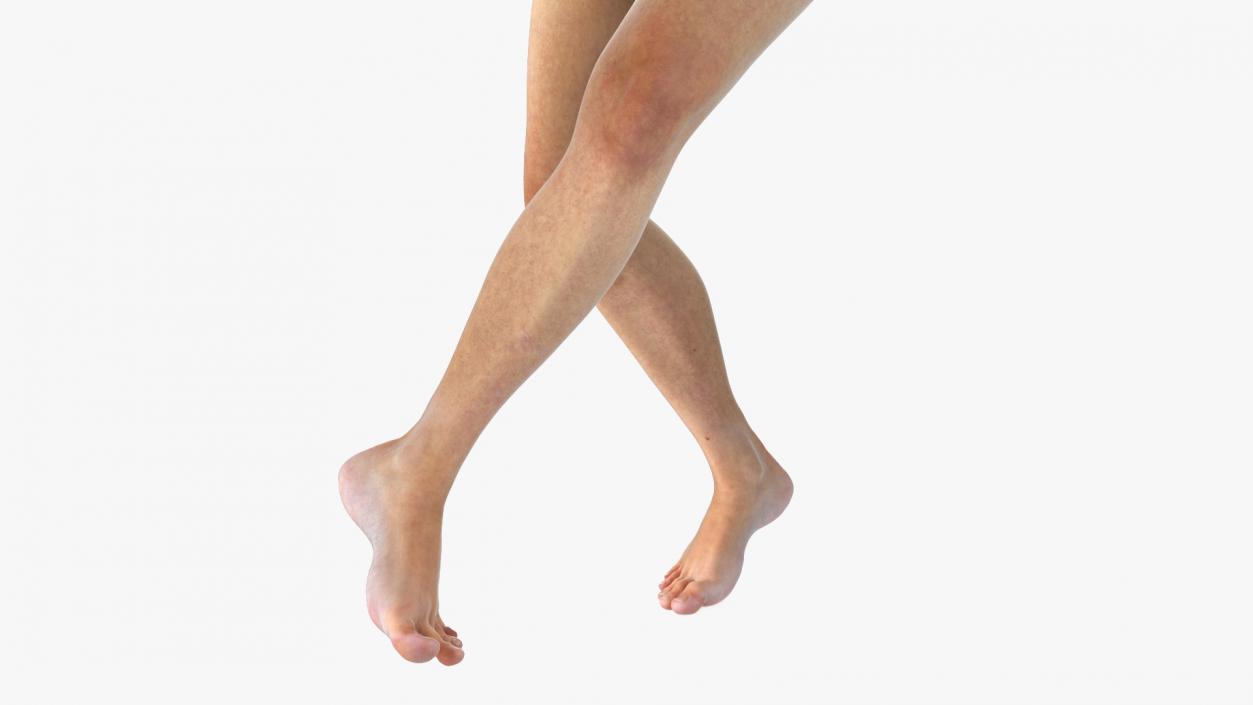 Female Legs Rigged for Cinema 4D 3D