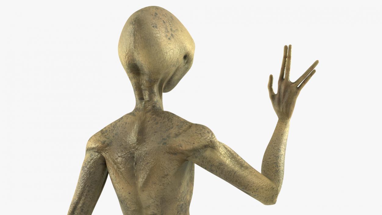 Humanoid Alien Creature Rigged for Maya 3D model