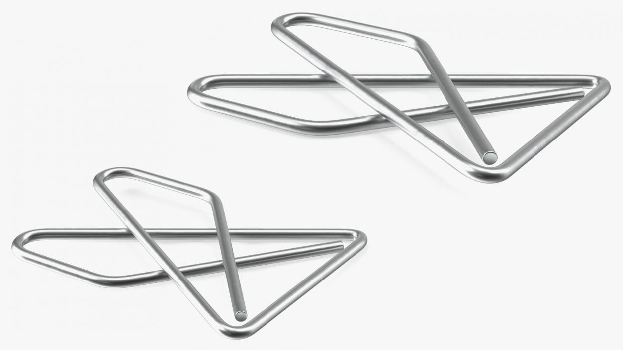 Paper Clip Butterfly Shape Metal 3D