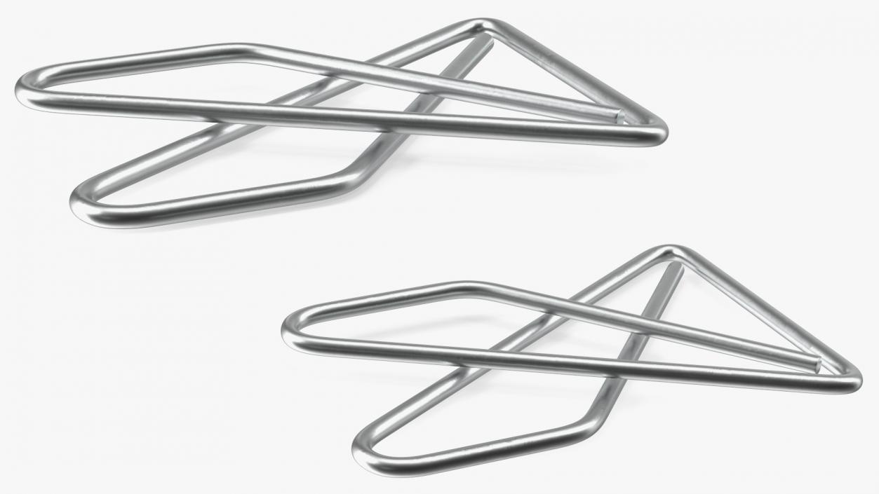 Paper Clip Butterfly Shape Metal 3D