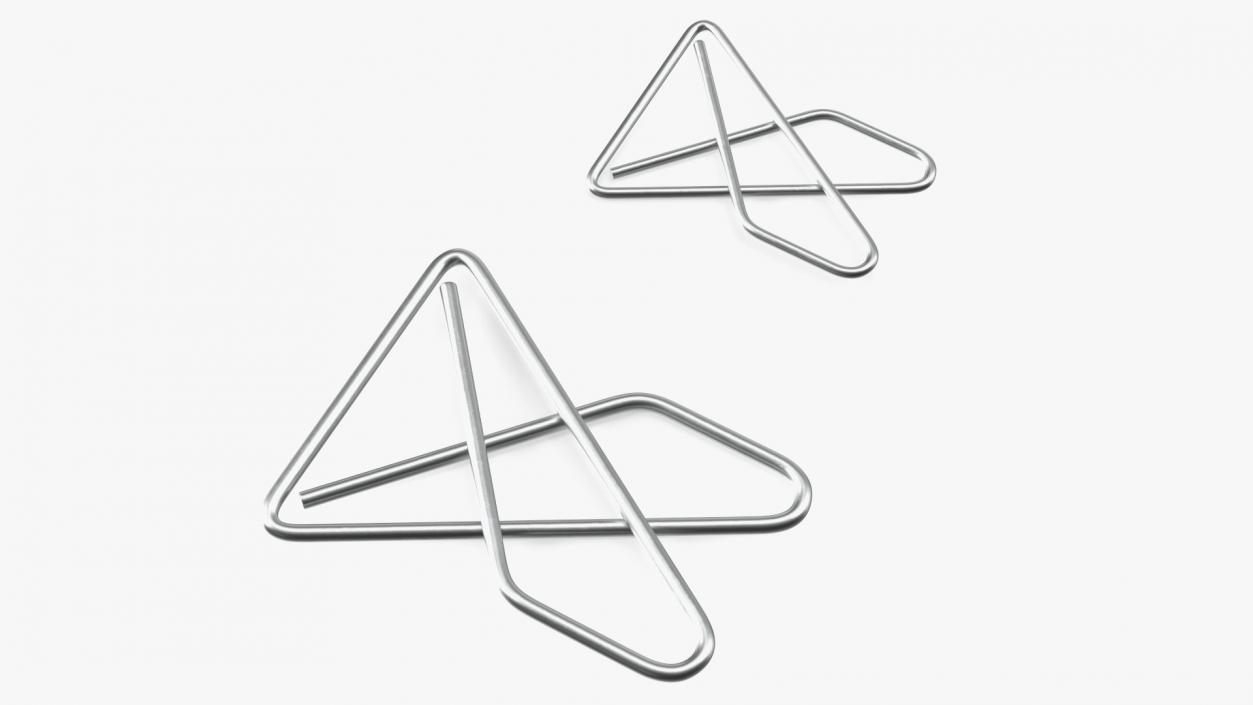 Paper Clip Butterfly Shape Metal 3D