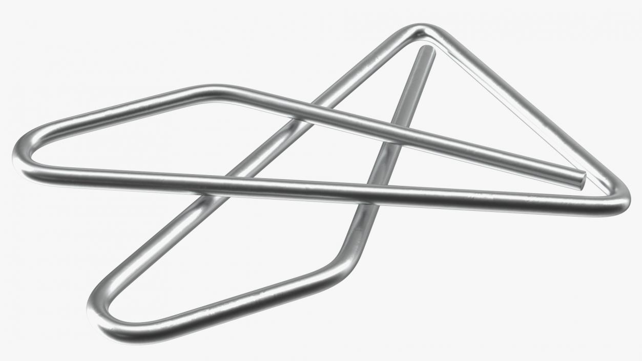 Paper Clip Butterfly Shape Metal 3D