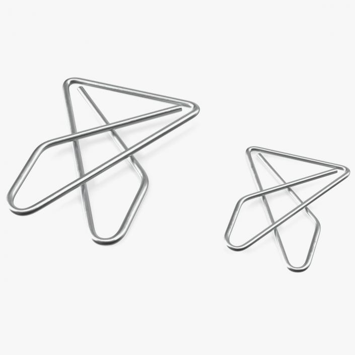 Paper Clip Butterfly Shape Metal 3D