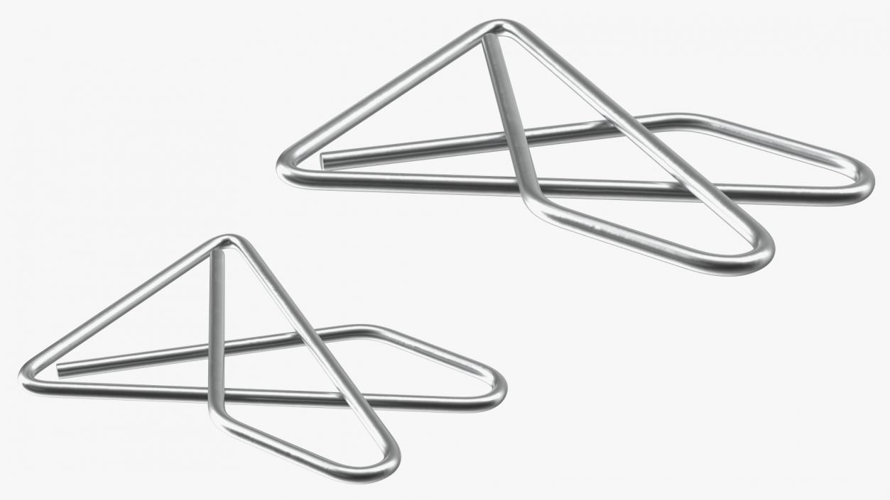 Paper Clip Butterfly Shape Metal 3D