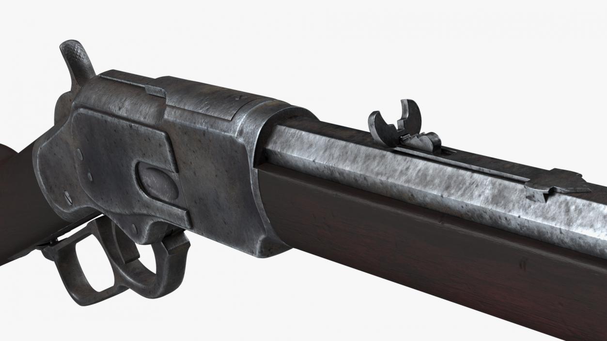 3D model Winchester Model 1873 Lever Action Rifle