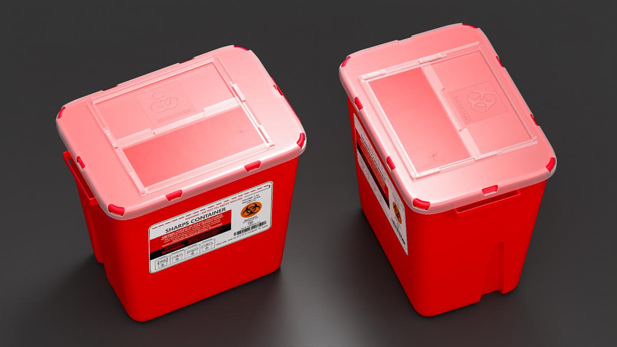 Medical Waste Disposal Container 3D