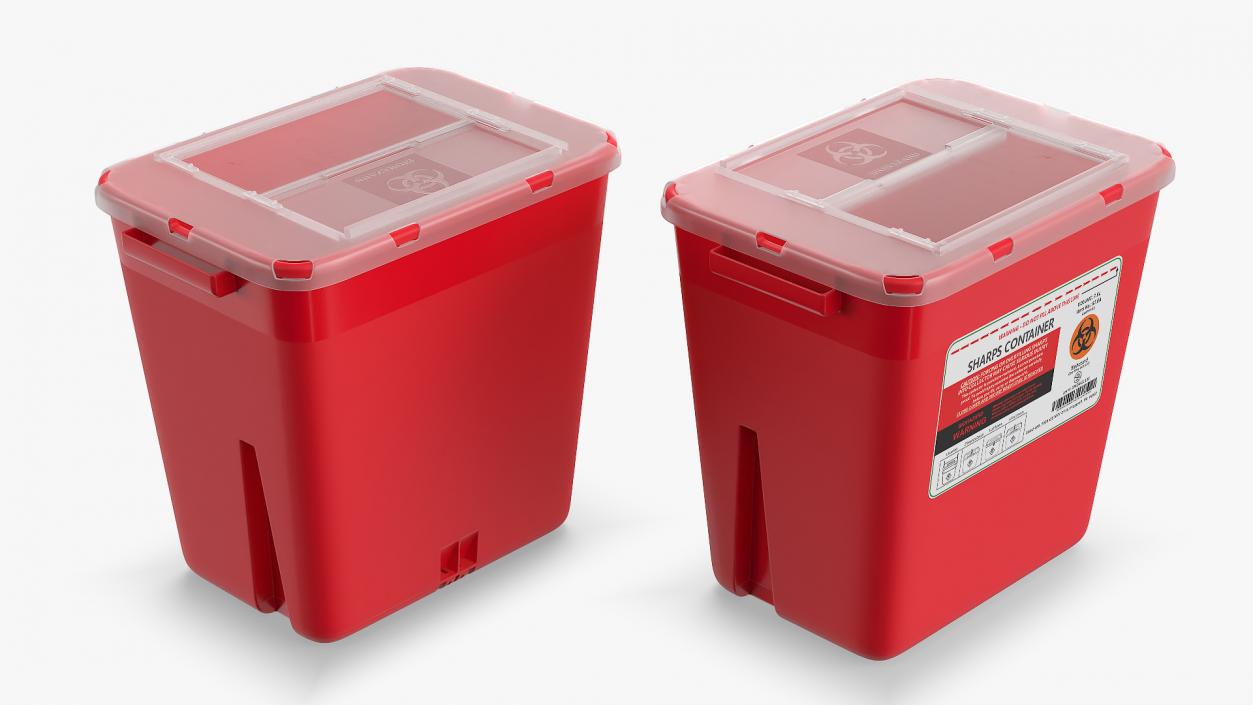 Medical Waste Disposal Container 3D