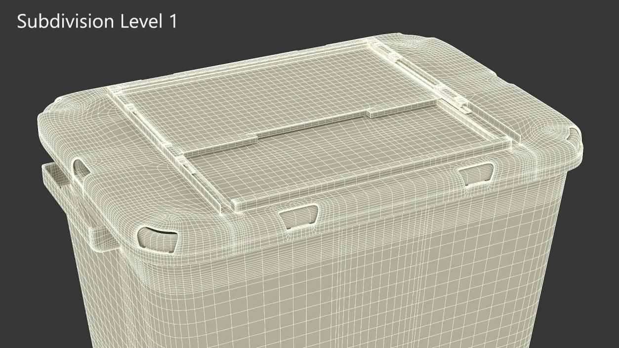 Medical Waste Disposal Container 3D